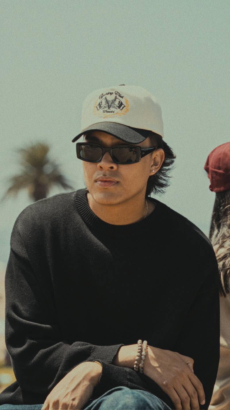 Sporting Club Hat - Bone/Black