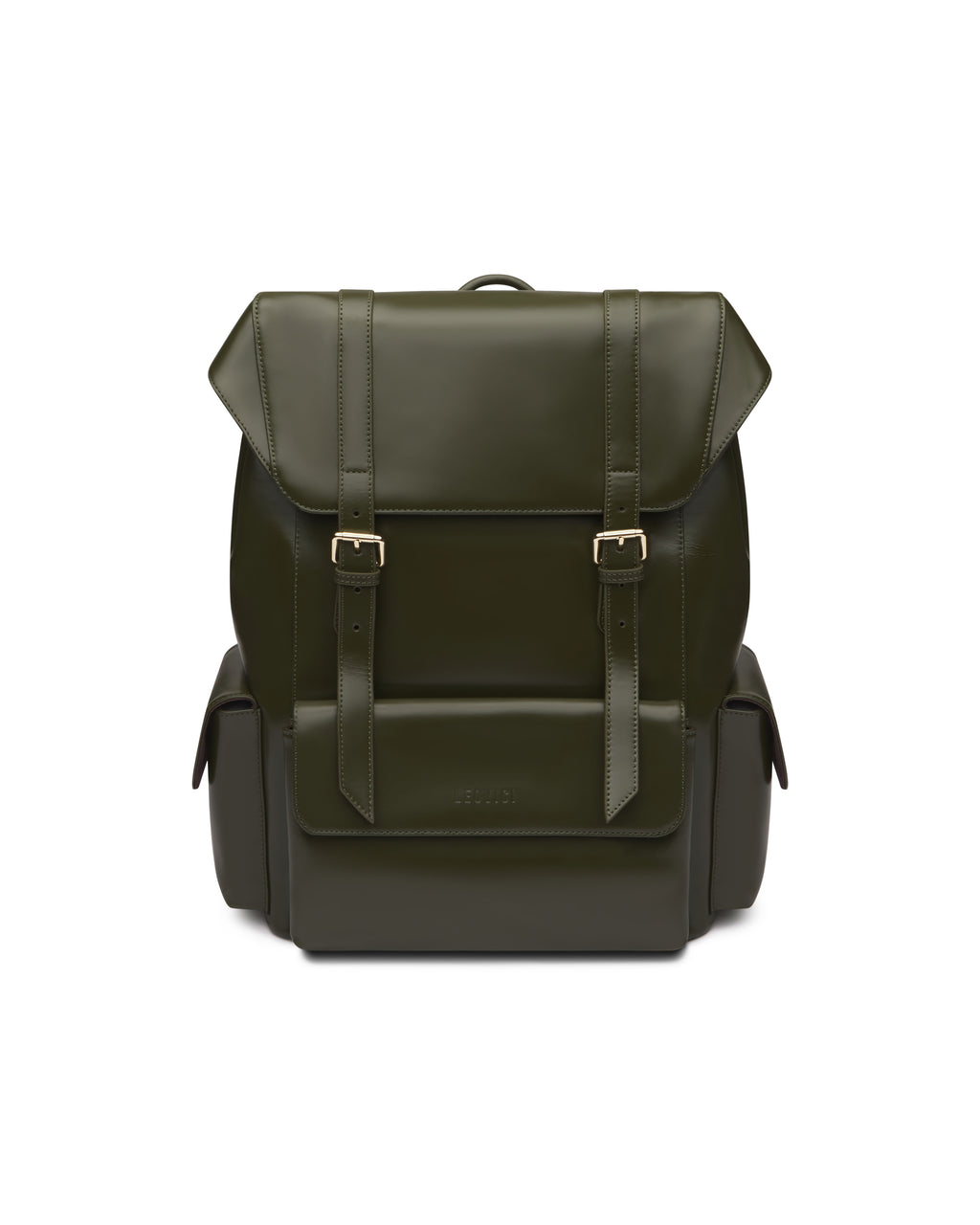 dark green leather backpack Leather Backpack