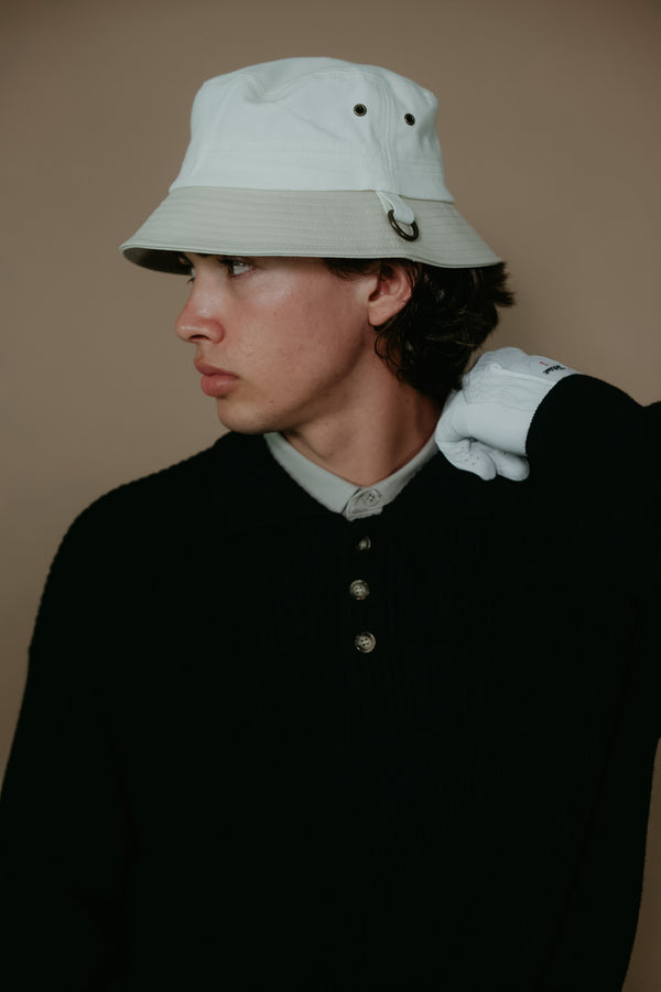 Knit Sweater Polo - Black