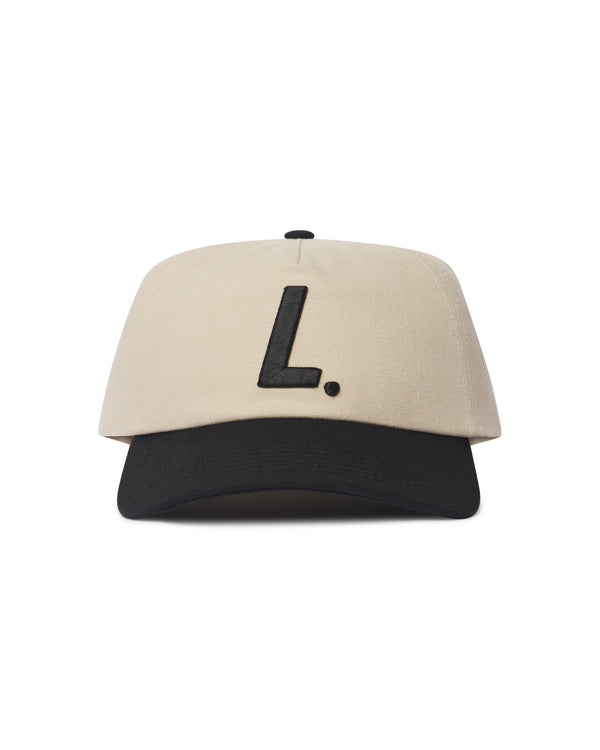 'L' Logo Hat - Black & Natural