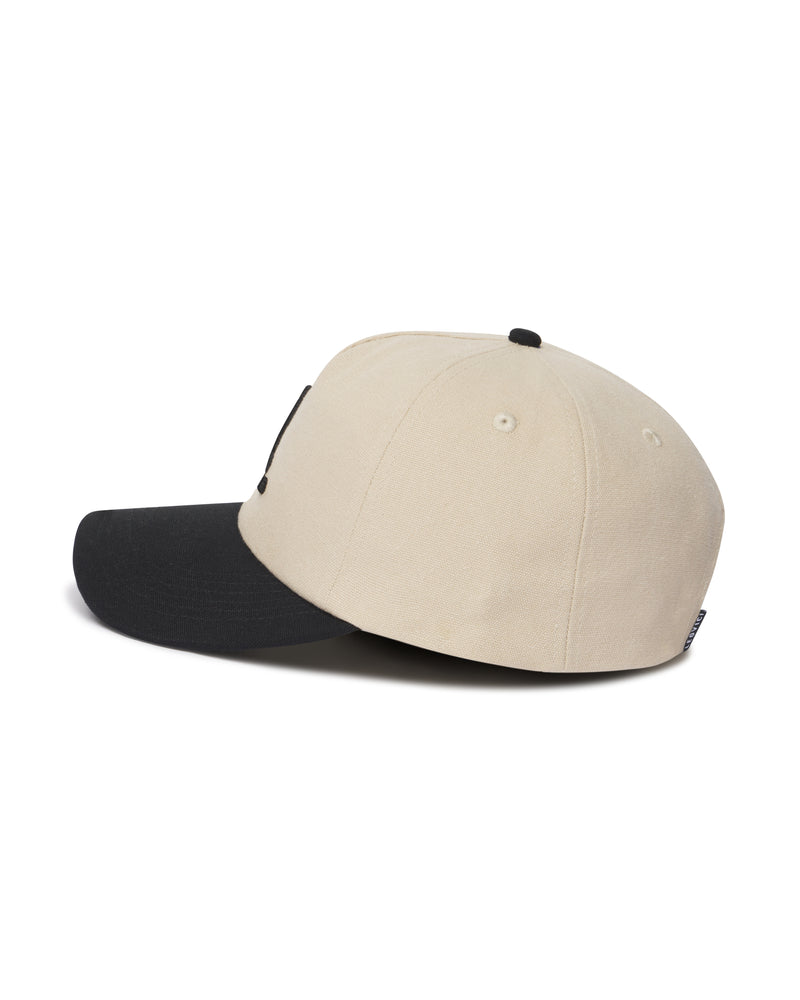 'L' Logo Hat - Black & Natural