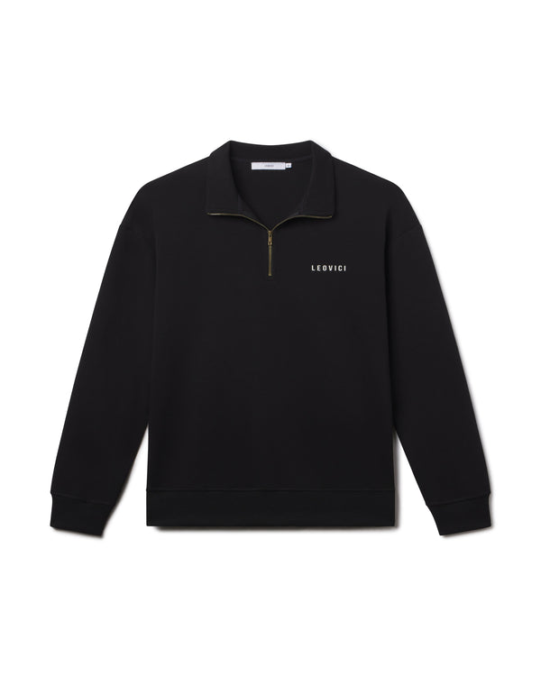 Athluxe 1/4 Zip Sweater - Black