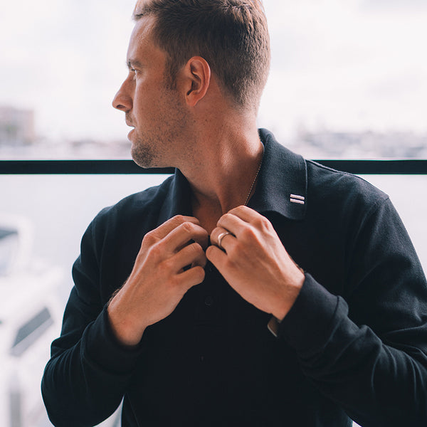 LS Modal Polo - Black