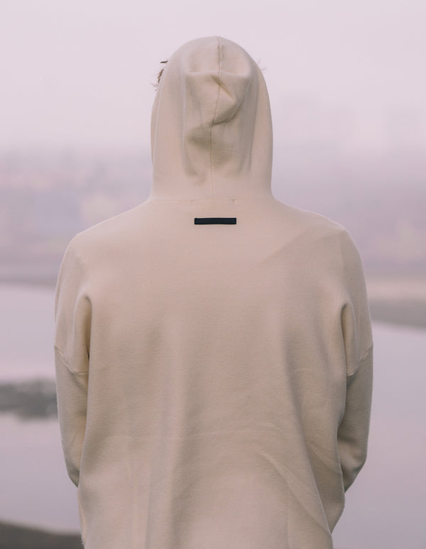 Hooded Sweater - Bone