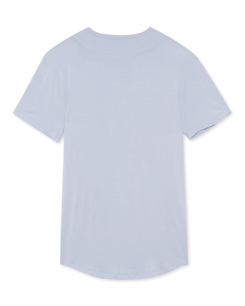 Drop Cut T Shirt - Light Blue