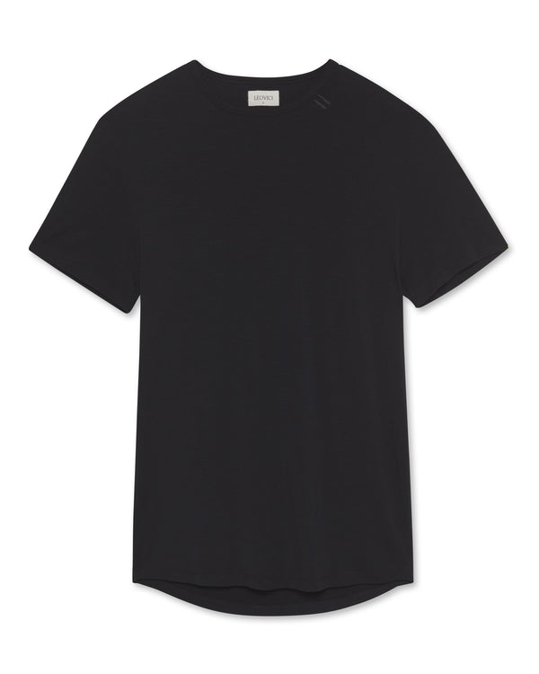 Drop Cut T Shirt - Black