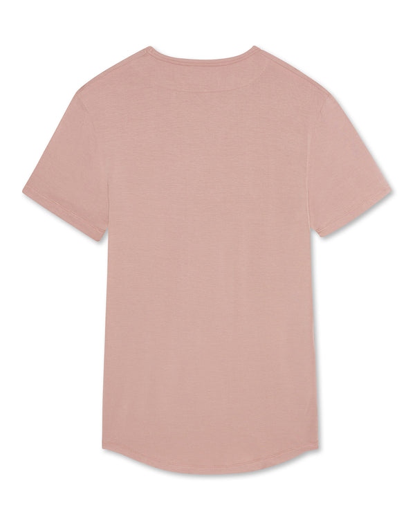 Drop Cut T Shirt - Dusty Pink