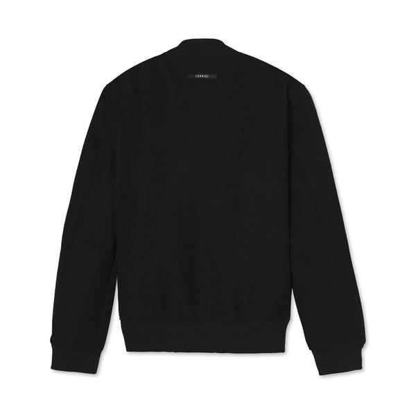 Varsity Bomber Jacket - Black
