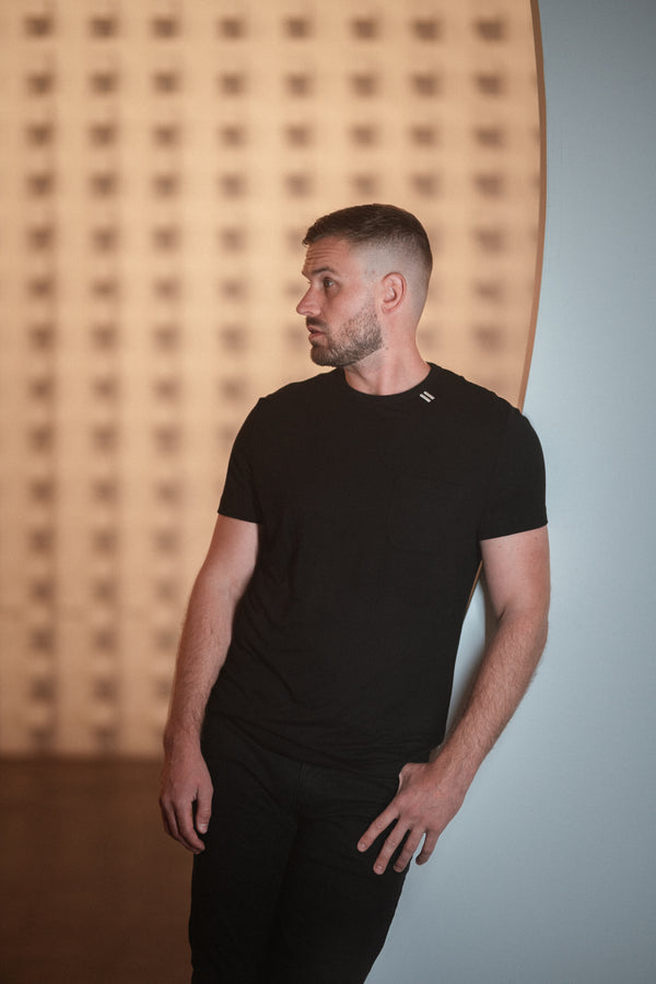 Heavyweight Pocket SS T-Shirt - Black