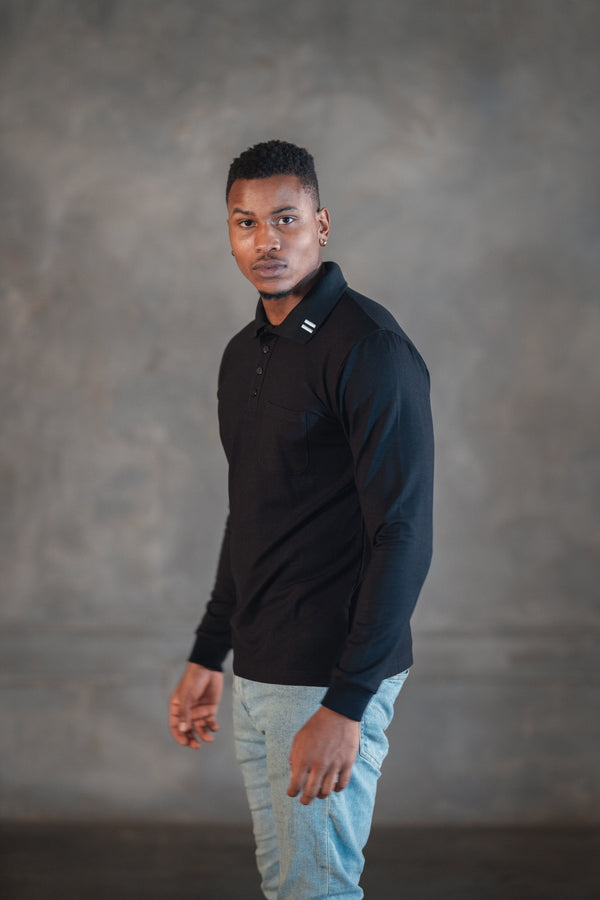 LS Modal Polo - Black