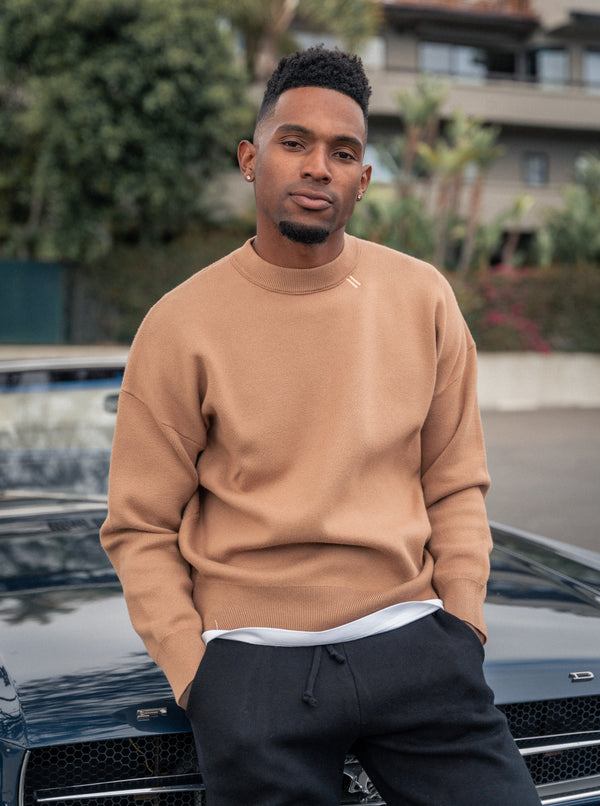 Sweater Crewneck - Camel