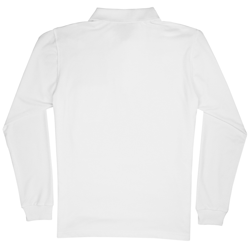 Lightweight Polo - Long Sleeve - White