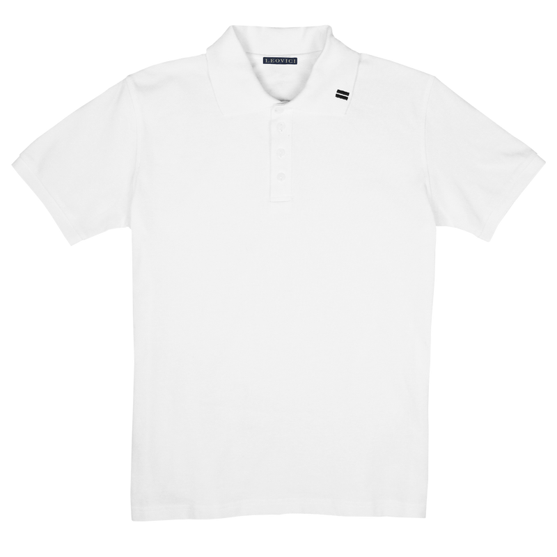 Cotton Polo - Short Sleeve - White
