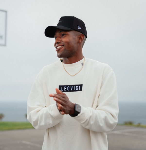 Boxed Logo Pullover Crew - Bone