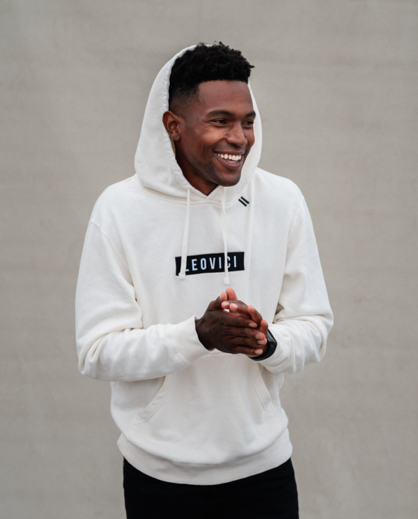 Boxed Logo Hoodie - Bone