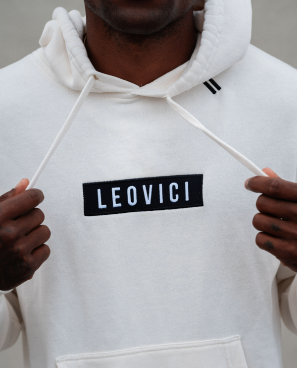 Boxed Logo Hoodie - Bone