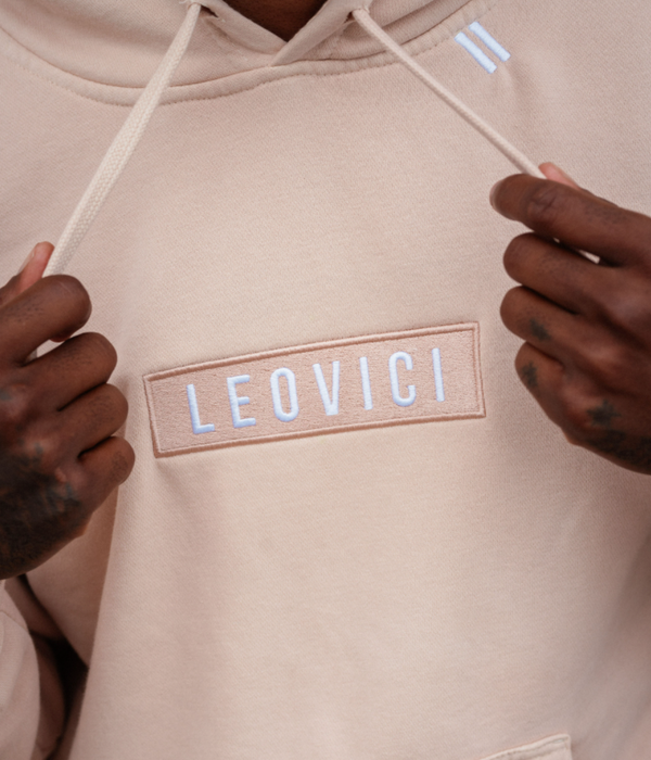 Boxed Logo Hoodie - Dusty Pink