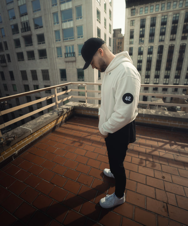 "42" Hoodie - Light Bone